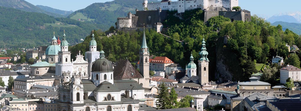 Salzburg widok na miasto