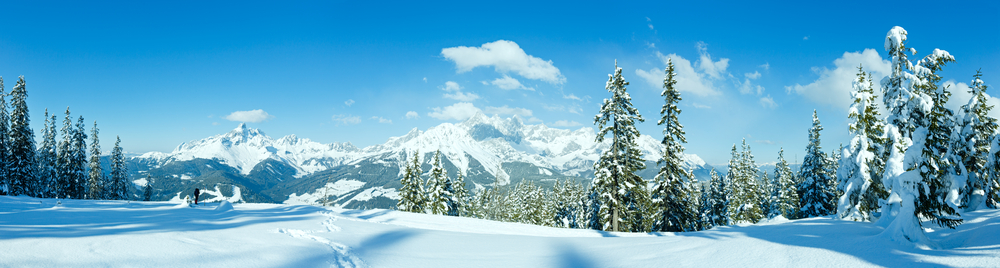 Austria zimowa panorama