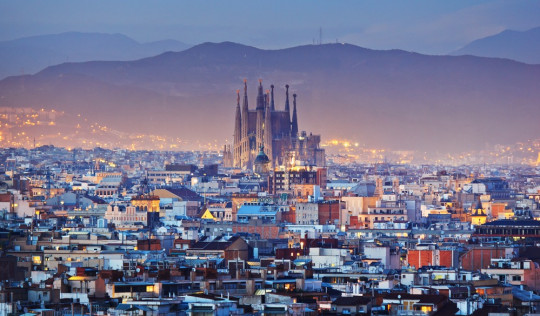 barcelona panorama miasta