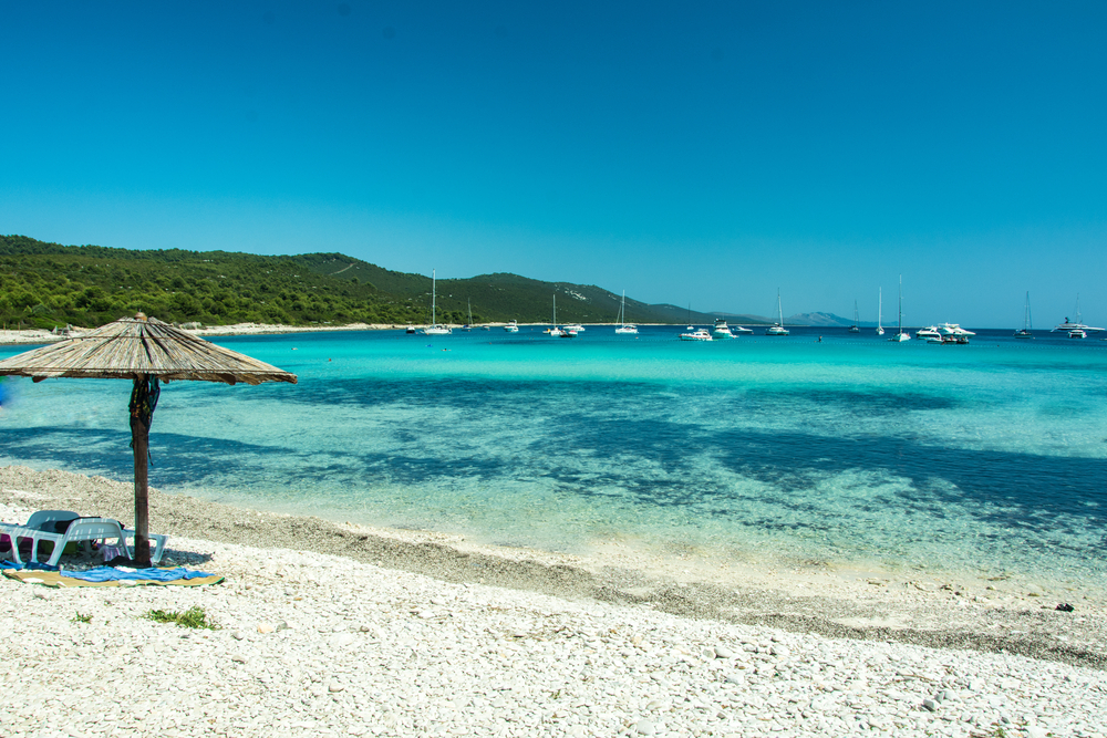 Plaża Sakarun na wyspie Dugi Otok