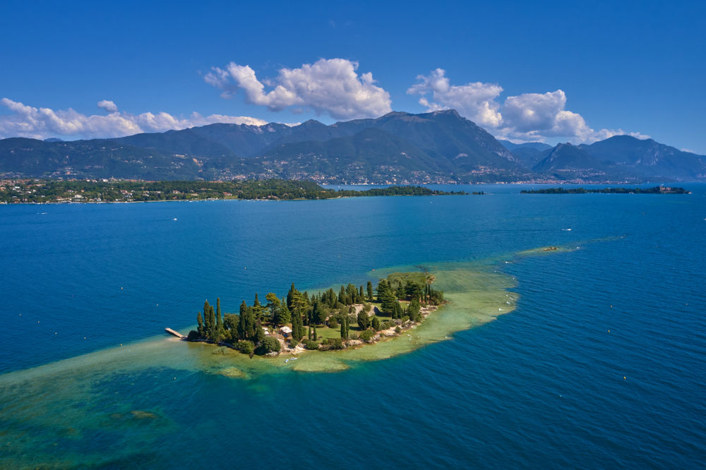 Wyspa San Biagio Jezioro Garda
