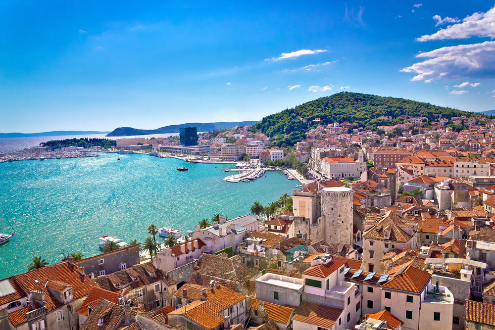 Split panorama miasta