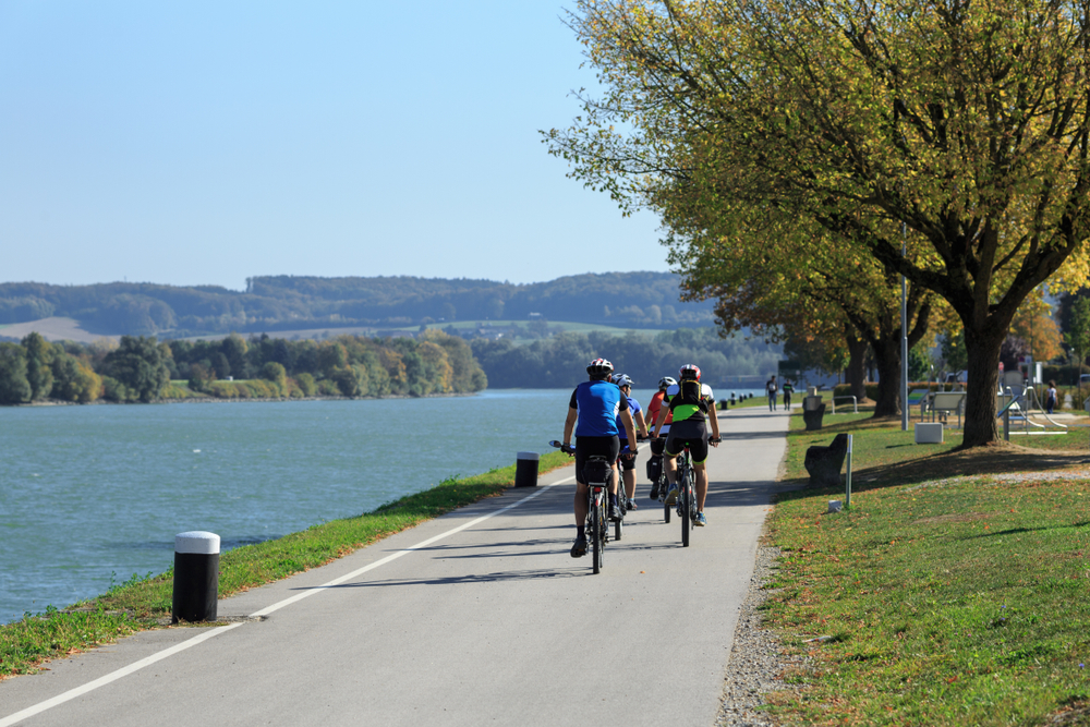 Trasa rowerowa w Niemczech nad Dunajem